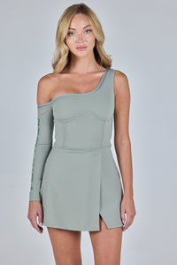 Women's Tennis Dress for Padel Tennis - Sage | Forplayers Club - Forplayers club Women's Tennis Dress for Padel Tennis - Sage | Forplayers Club - Forplayers club