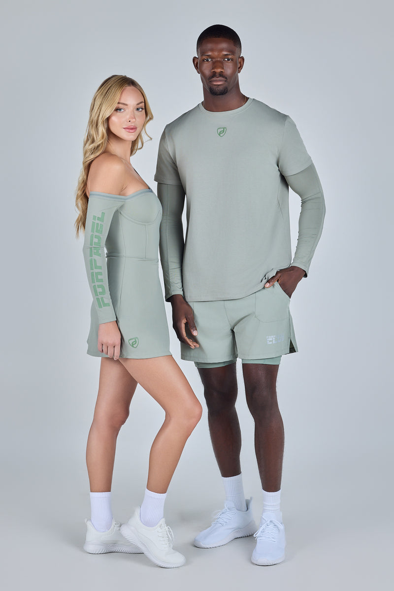 Unisex-sage-tshirt-with-arm-sleeves