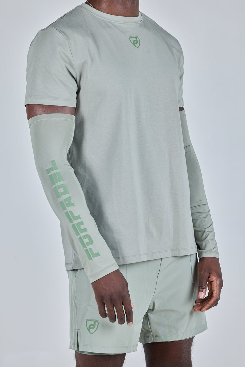 Unisex-sage-tshirt-with-arm-sleeves