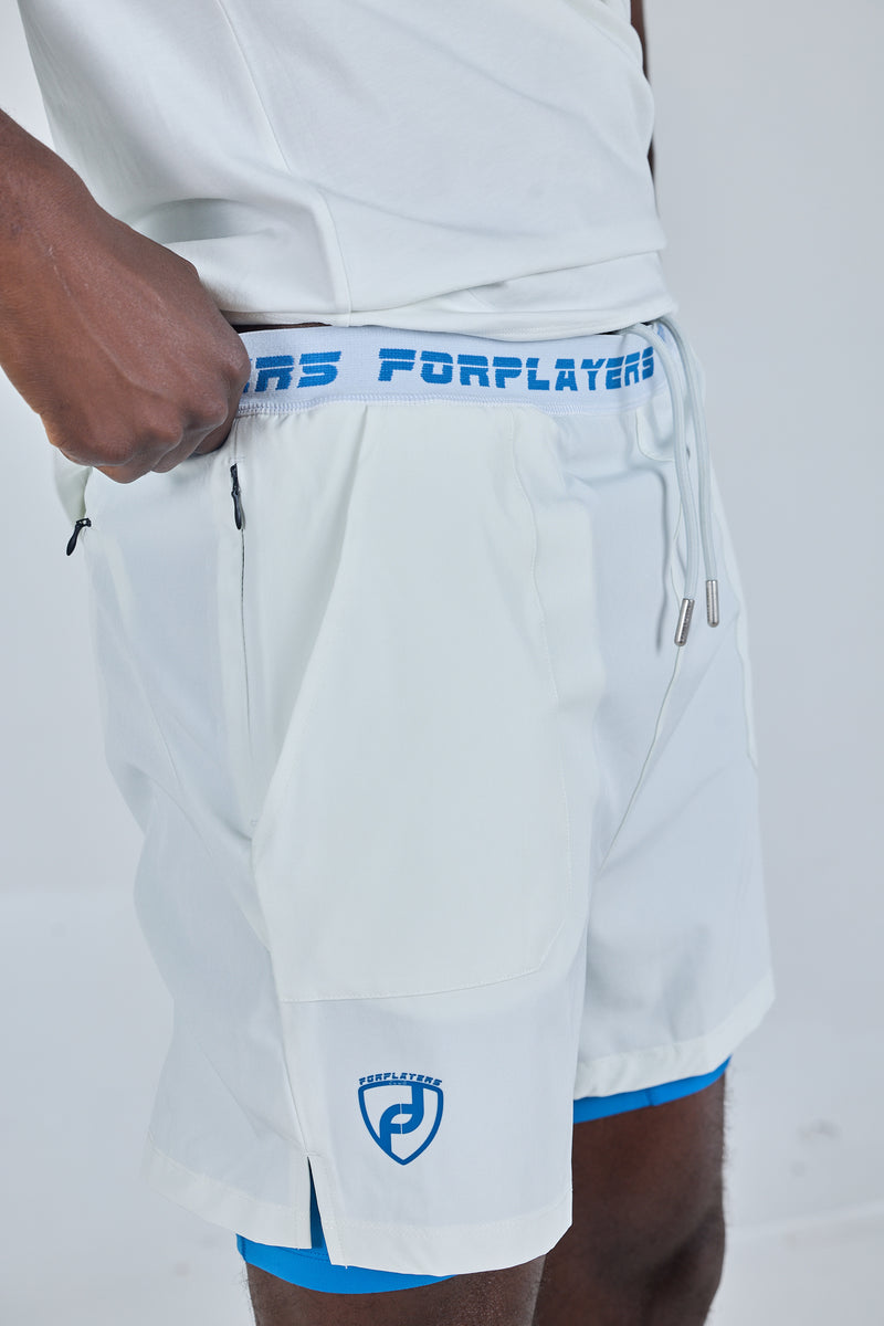 Men-white-layered-performance-shorts