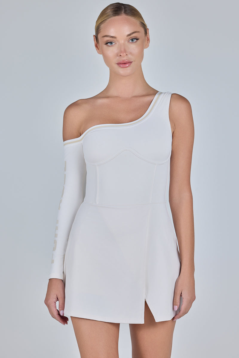 Women's Tennis Dress for Padel Tennis - Off White | Forplayers Club - Forplayers club Women's Tennis Dress for Padel Tennis - Off White | Forplayers Club - Forplayers club