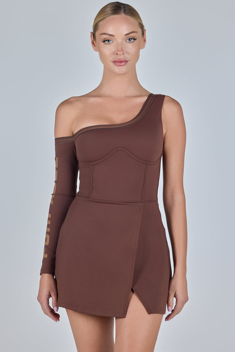 Tennis Dress for Padel Tennis - Brown | ForPlayersClub - Forplayers club Tennis Dress for Padel Tennis - Brown | ForPlayersClub - Forplayers club