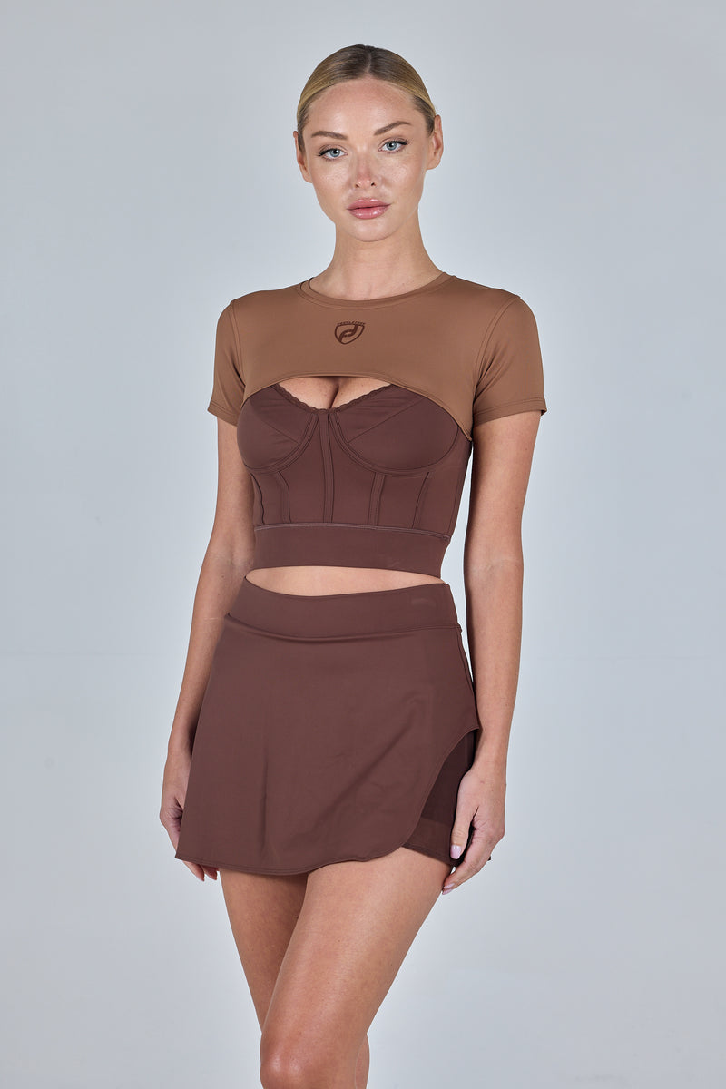 Women-brown-sport-corset-top