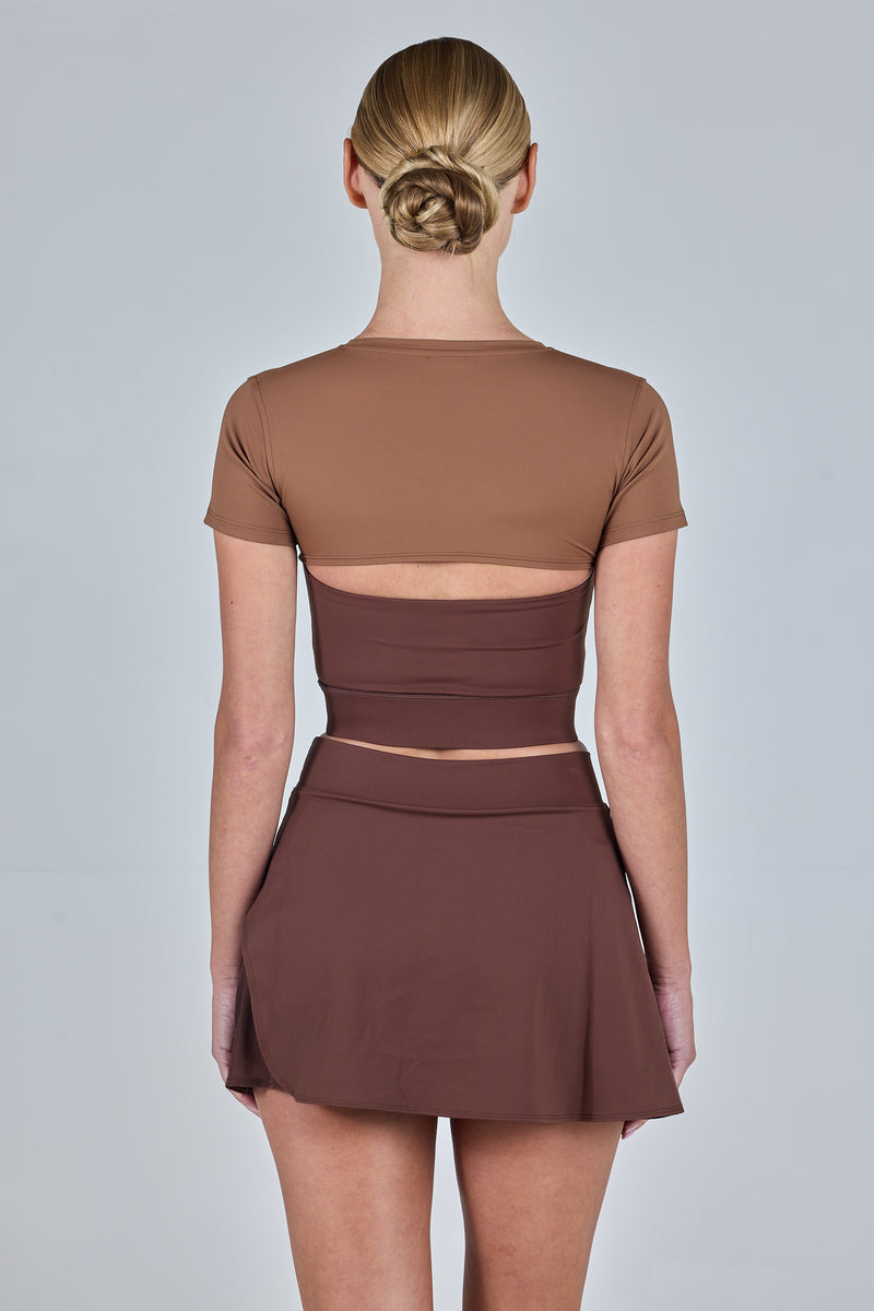 Women-brown-sport-corset-top